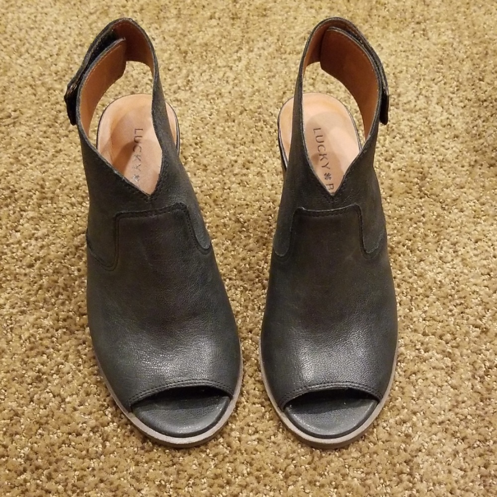 Lucky Brand Peep Toe Wedge